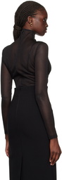 Ferragamo Black Turtleneck Bodysuit