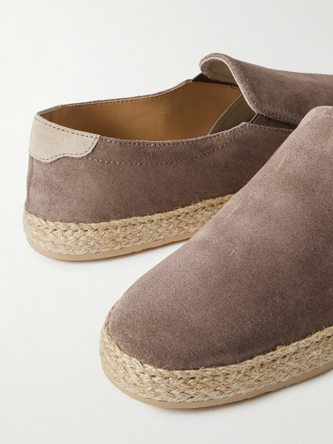 Brunello Cucinelli - Suede Espadrilles - Brown Brunello  display picture 1