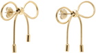 Marland Backus Gold Bow Earrings