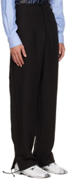 Maison Margiela Black Drawstring Trousers