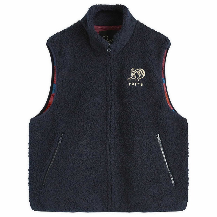 Photo: By Parra Men's Chest Alien Vest in Midnight Blue
