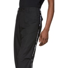 Resort Corps Black Branded Combat Trousers