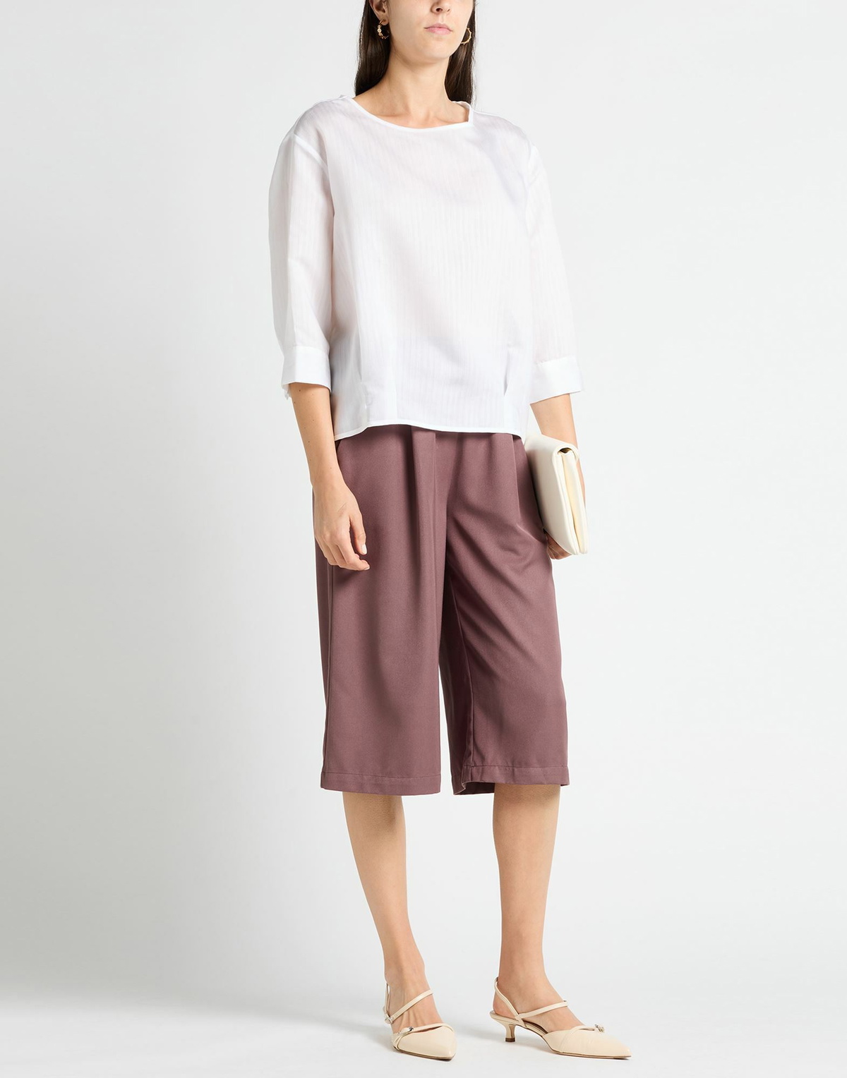 Manila Grace Womens Top in White