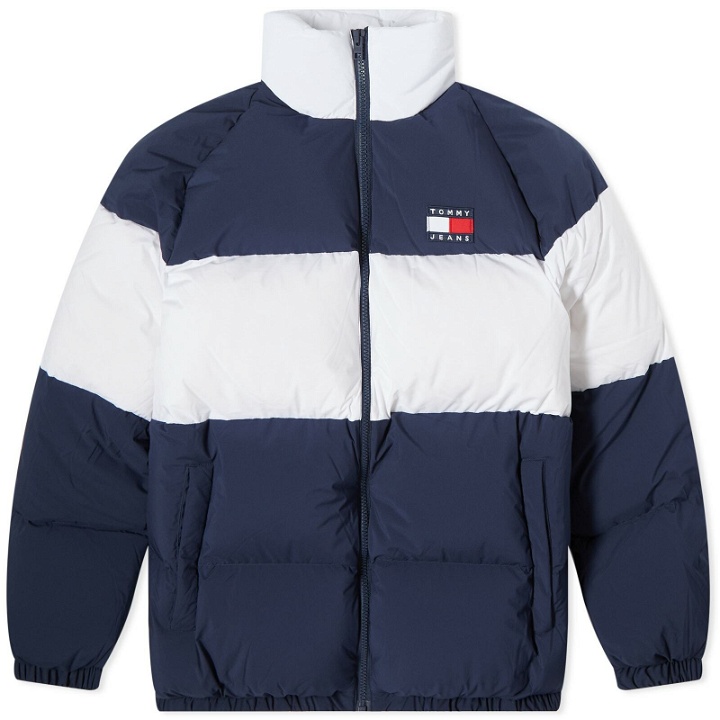 Photo: Tommy Jeans Men's Authentic Serif Puffer Jacket in Twilight Navy