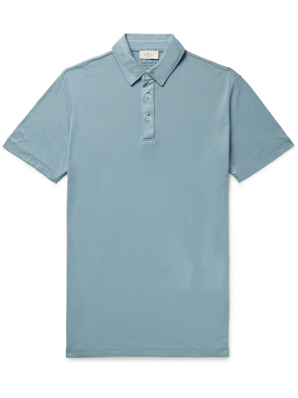 Photo: Altea - Smith Cotton-Jersey Polo Shirt - Blue