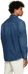 Carhartt Work In Progress Blue Denim Salinac Shirt Jacket
