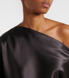 The Sei One-shoulder silk satin top