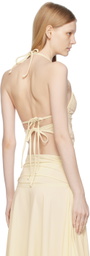 Emily Watson Off-White Flourished One-Piece Swimsuit
