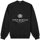 Cole Buxton Men's Crest Logo Crew Sweat in Black
