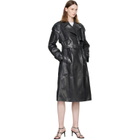 MACKAGE Black CARMELA-SNK Snake Pattern Leather Coat