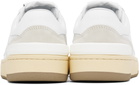 Lanvin White & Gray Clay Low Top Sneakers