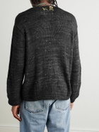 Kartik Research - Logo-Embroidered Knitted Silk Sweater - Black