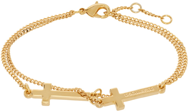 Photo: Dsquared2 Gold Jesus Bracelet