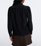 Gucci Tie-neck silk crêpe de chine blouse