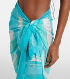 Pucci Iride cotton beach cover-up