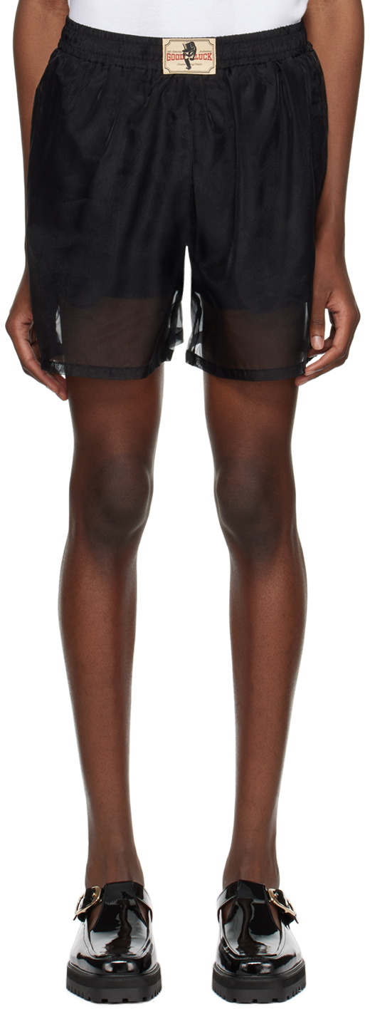Mr. Saturday Black Patch Shorts