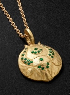 Elhanati - Star Sign Taurus Gold Emerald Pendant Necklace