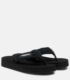 Coperni Logo platform thong sandals