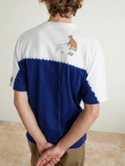 KAPITAL - Ice Fishing Printed Cotton-Jersey T-Shirt - Blue