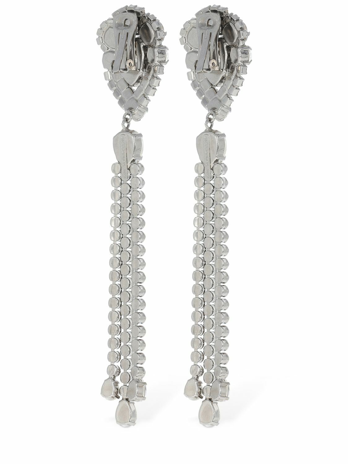 ALESSANDRA RICH Crystal Earrings W Fringes