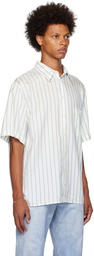 Bottega Veneta Off-White Striped Shirt