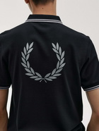 Fred Perry Polo Shirt Black   Mens