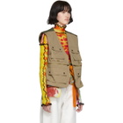 ASAI SSENSE Exclusive Reversible Tan and Khaki Multipocket Vest