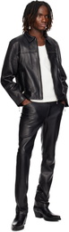 Ernest W. Baker Black Studded Leather Jacket