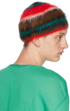 Edward Cuming Red & Brown Stoner Beanie