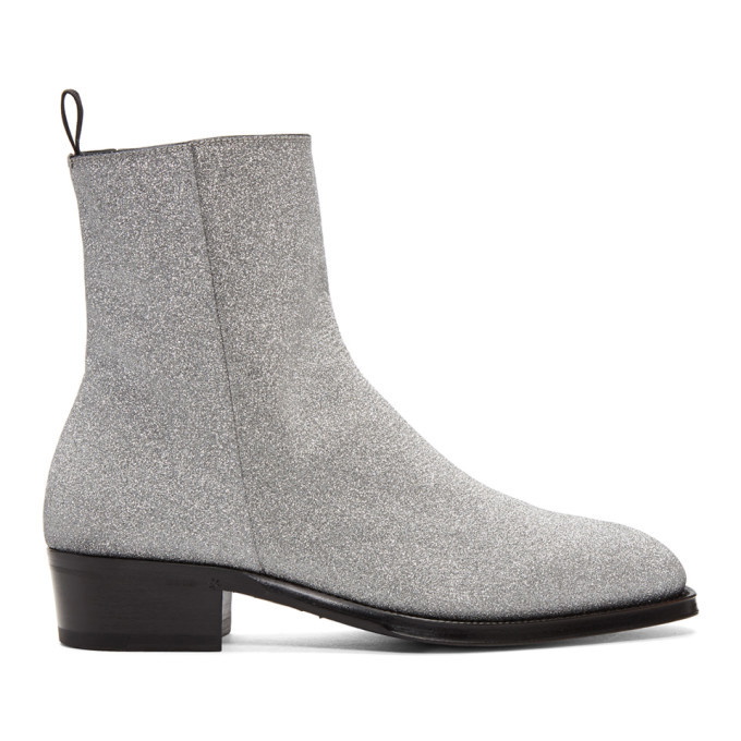 Photo: Alexander McQueen Silver Western Boots