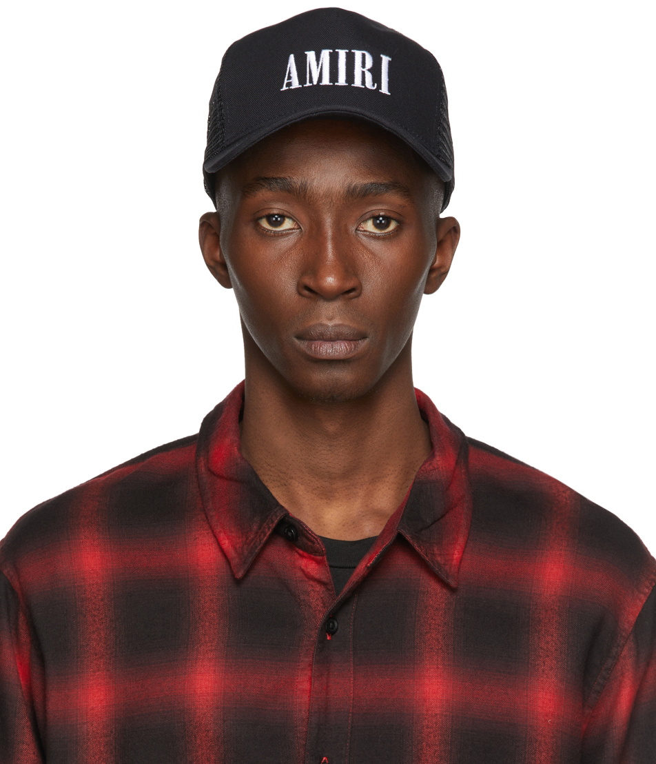 AMIRI Black Core Logo Trucker Cap Amiri