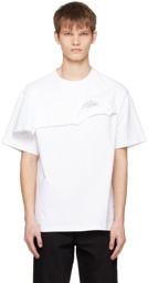 Feng Chen Wang White Double Collar T-Shirt