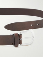 Brunello Cucinelli - 3cm Leather Belt - Brown