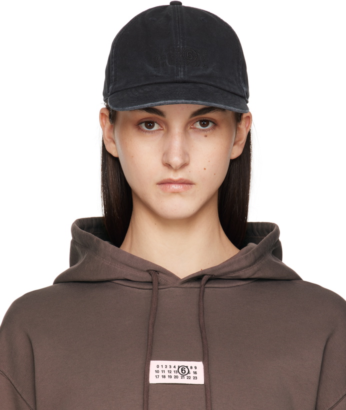 Photo: MM6 Maison Margiela Black Baseball Cap