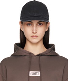 MM6 Maison Margiela Black Baseball Cap