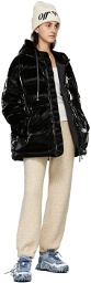 Off-White Black Belted Puffer Down Jacket