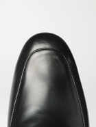 GUCCI - Horsebit Leather Backless Loafers - Black