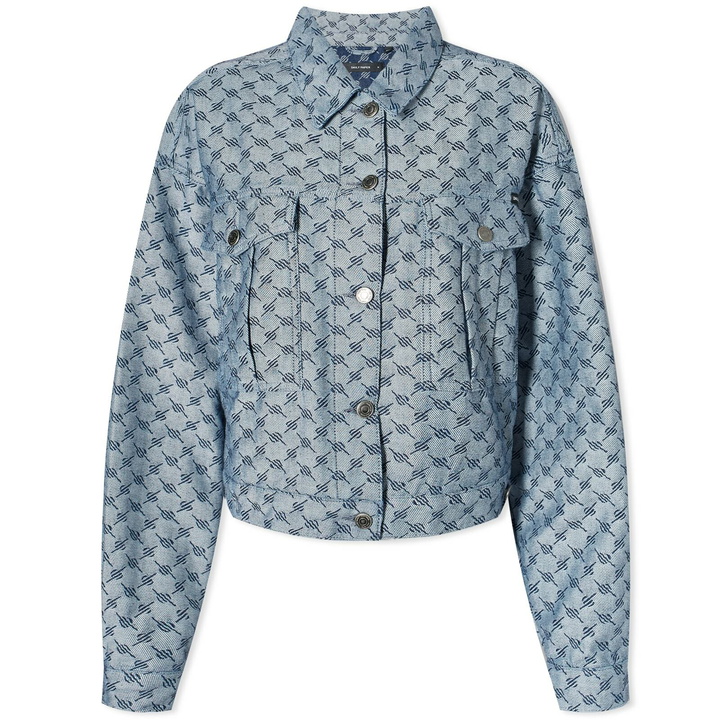 Photo: Daily Paper Women's Avery Denim Jacket in White/Blue