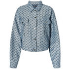 Daily Paper Women's Avery Denim Jacket in White/Blue