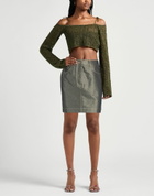Moschino Womens Denim skirt in Gold