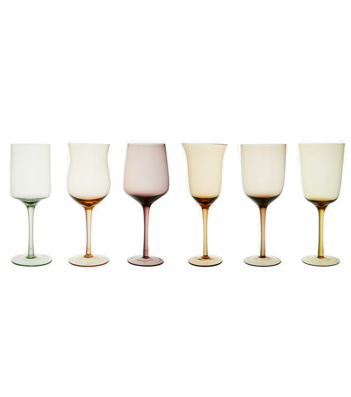 Bitossi - Set of 6 wine glasses Bitossi Ceramiche