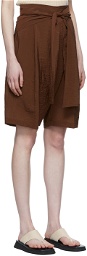 LE17SEPTEMBRE Brown Rayon Shorts