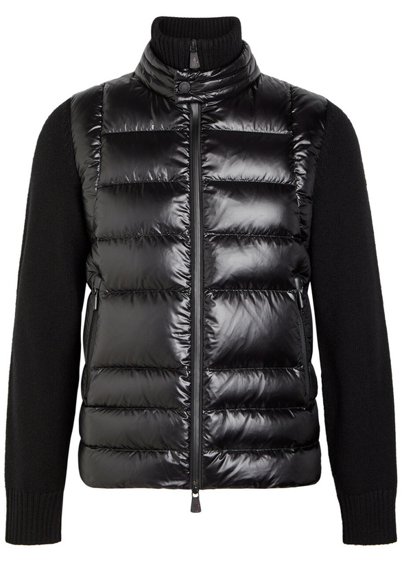 Photo: Moncler Grenoble Wool and Shell Jacket Black