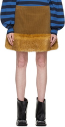 FIDAN NOVRUZOVA Brown & Orange Fox Miniskirt