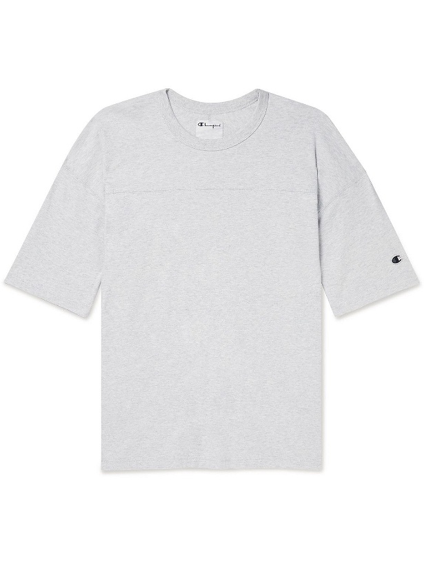 Photo: Champion - Cotton-Jersey T-Shirt - Gray