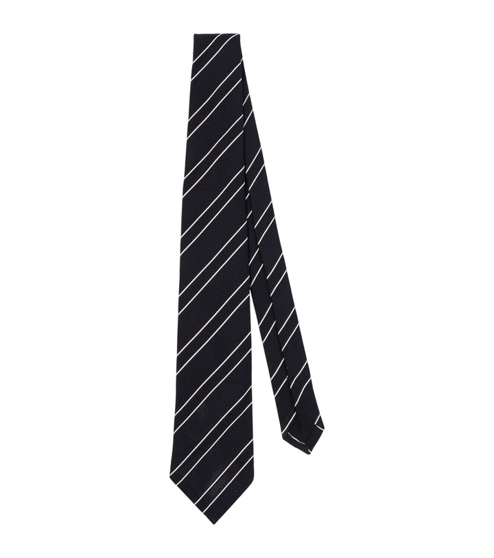 Photo: Dunhill Striped silk tie