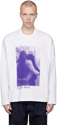 Calvin Klein White Frisbee Long Sleeve T-Shirt