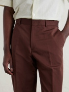 Paul Smith - Straight-Leg Cotton and Linen-Blend Twill Trousers - Brown