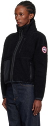 Canada Goose Black Simcoe Zip Up Fleece Sweater