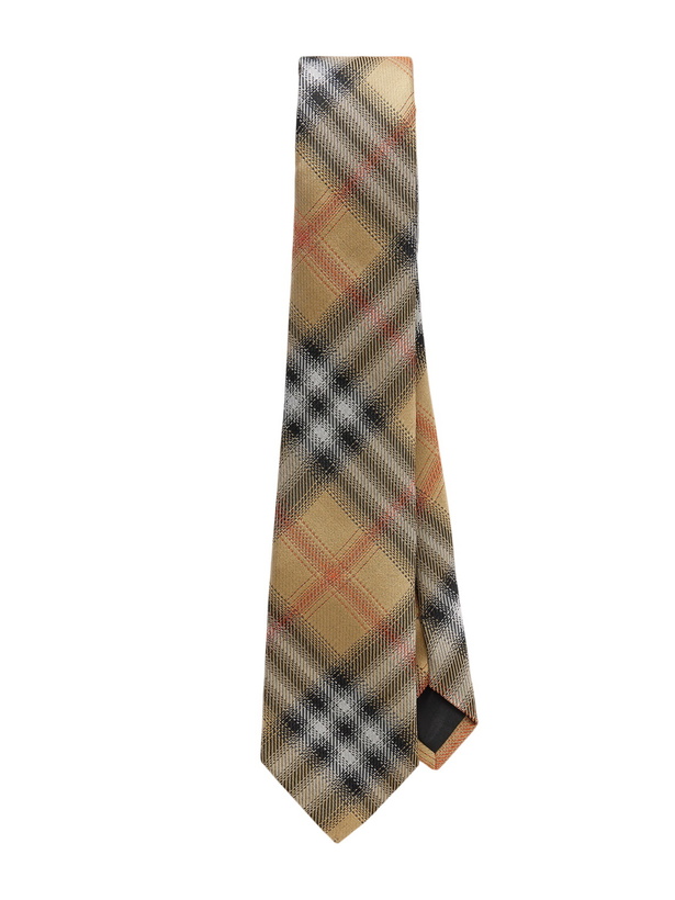 Photo: Burberry - 7cm Checked Mulberry Silk-Jacquard Tie